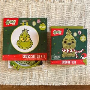 The Grinch Cross Stitch and Crochet Kit Set